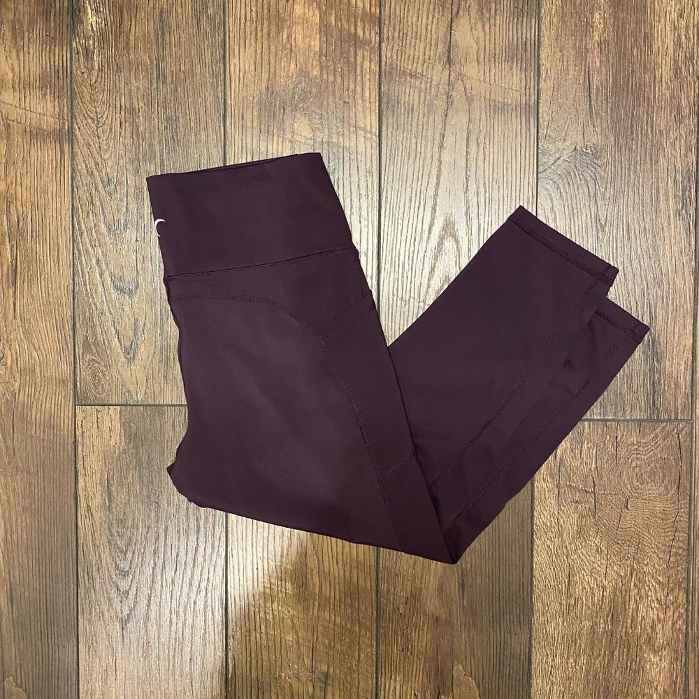 Sz 12 Zyia Wine Pocket Brilliant Hi-Rise Capri 20"